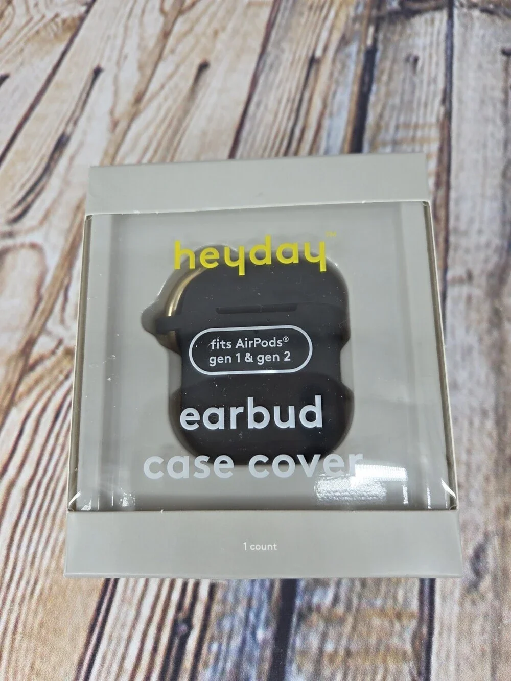 Heyday Airpod Gen 1 & 2 Earbud Case Cover NEW Black